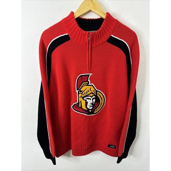 Other - Ottawa Senators Long Sleeve Knit Sweater Size L NHL Hockey